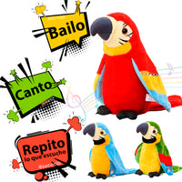 LORITO BAILARÍN, PELUCHE PARLANCHÍN Y SUS AMIGOS 🦜🧒👧