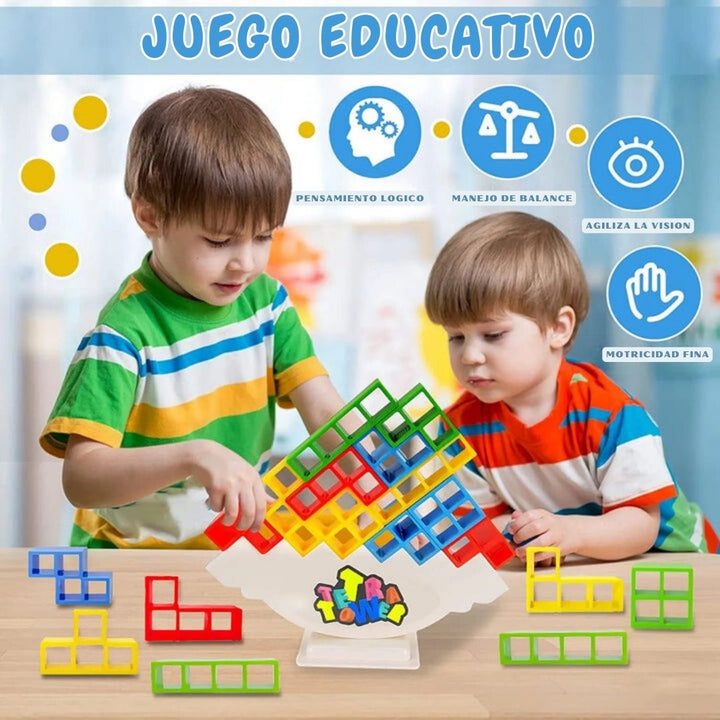 Tetra Tower™️ - Juego de Construcción Educativo 🧩✨