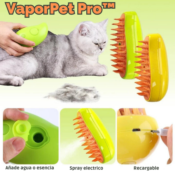 Cepillo Vaporizador 3 en 1 - VaporPet Pro™ 🐈🐕