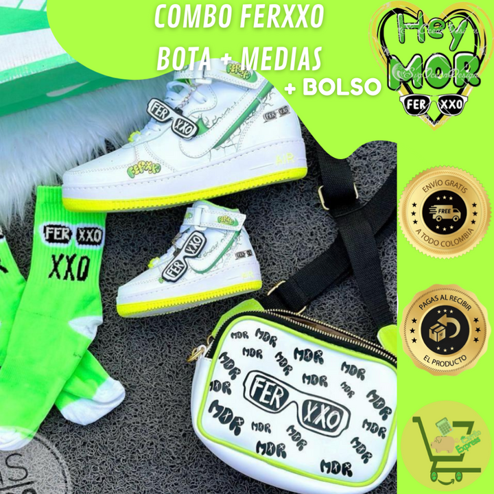 BOTAS + BOLSO + MEDIAS FERXXO UNISEX 🎒👟