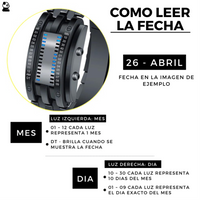 RELOJ BINARIO FUTURISTA DE LUJO - RESISTENTE AL AGUA☔⌚