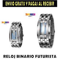 RELOJ BINARIO FUTURISTA DE LUJO - RESISTENTE AL AGUA☔⌚