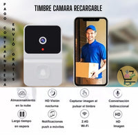 TIMBRE CON CAMARA DE VIDEO RECARGABLE 📸🔈