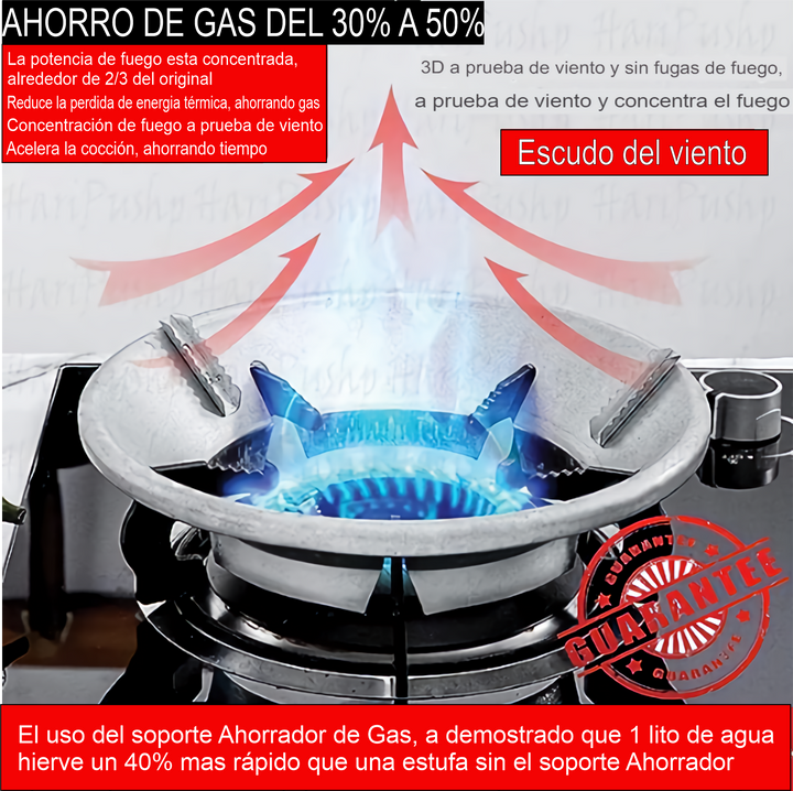 AHORRADOR DE GAS, ANTIDERRAMES DE ESTUFA 🤑