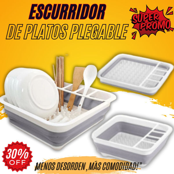 Escurridor De Platos Plegable plastico