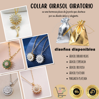 COLLAR GIRASOLES GIRATORIOS 📿♥🧑🏻‍❤️‍💋‍👩🏻