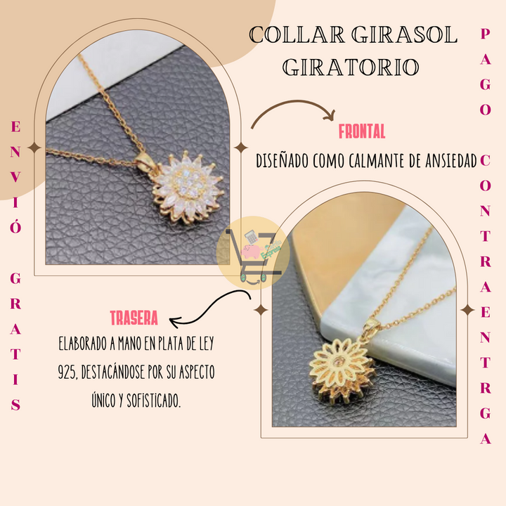 COLLAR GIRASOLES GIRATORIOS 📿♥🧑🏻‍❤️‍💋‍👩🏻