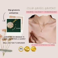 COLLAR GIRASOLES GIRATORIOS 📿♥🧑🏻‍❤️‍💋‍👩🏻