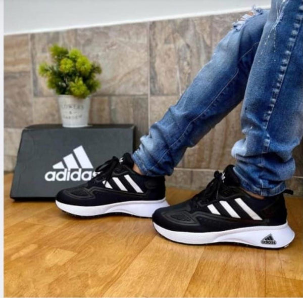 TENIS ADIDAS 2K NEGRO CON BLANCO