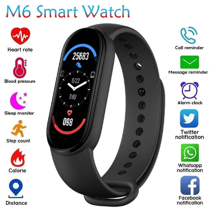 RELOJ PULSERA SMART BAND M6 INTELIGENTE