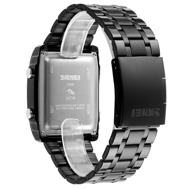 RELOJ SKMEI 1868 DUAL TIME - NEGRO