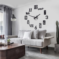 RELOJ DE PARED 3D MODERNO PARA EL HOGAR 90 X 90 cm