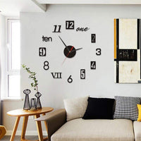 RELOJ DE PARED 3D MODERNO PARA EL HOGAR 90 X 90 cm