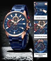 RELOJ CURREN MT15 - AZUL (8415)